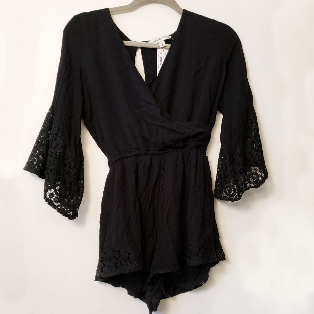 Black Abercrombie & Fitch Romper